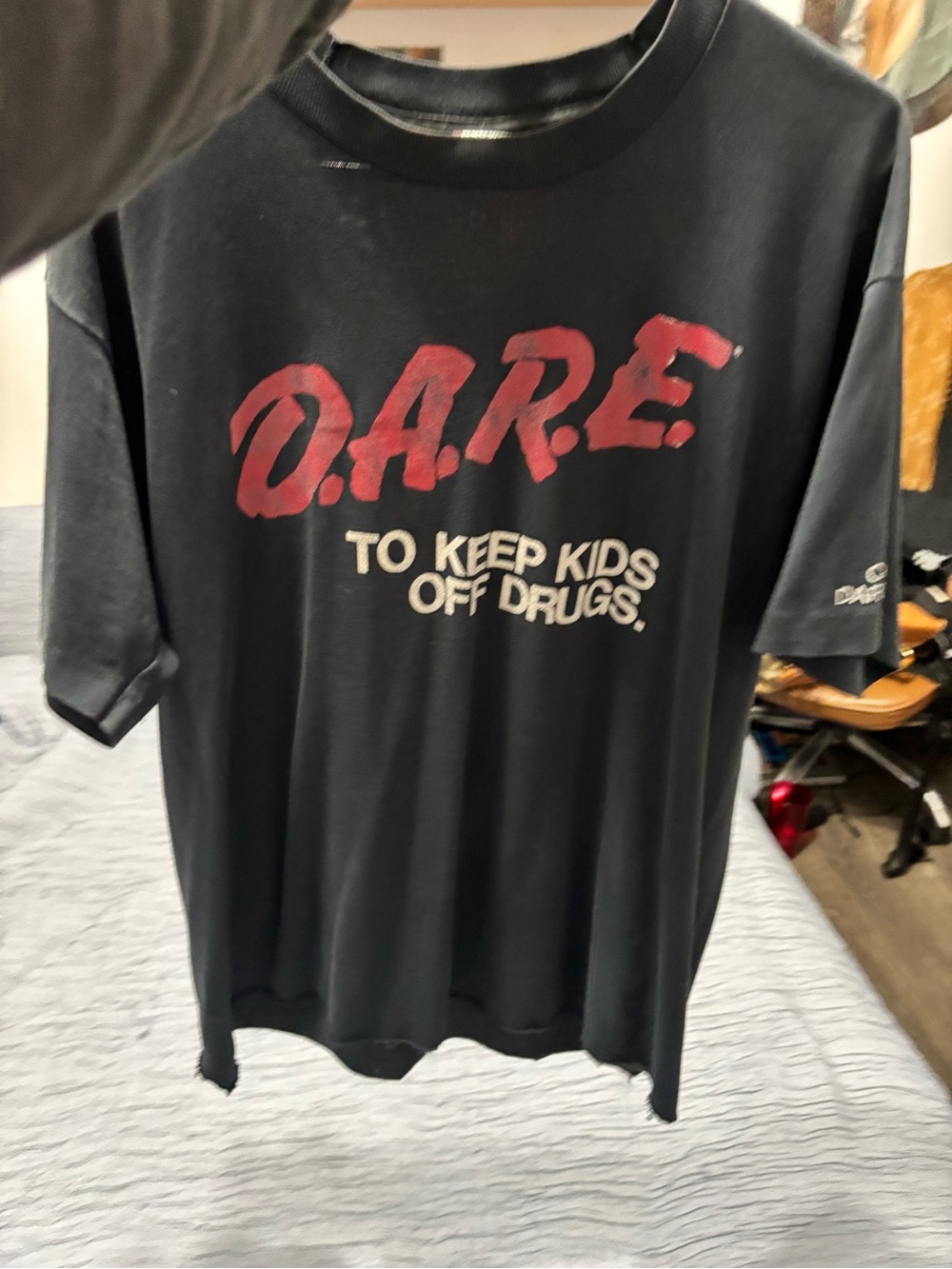 D.A.R.E. Black Short Sleeve Graphic Tee - D.A.R.E. Brand - Picture 5 of 6